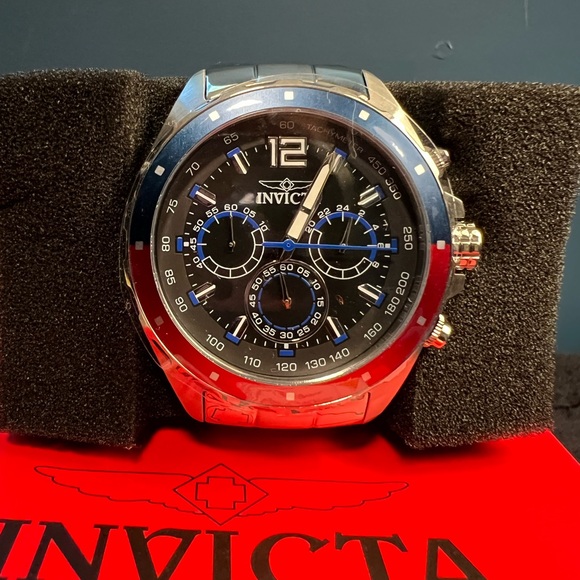 Invicta Speedway Men's Watch-44mm MOD-49362 Silver&Blue Dial(NWT) Limited!! - Picture 6 of 13